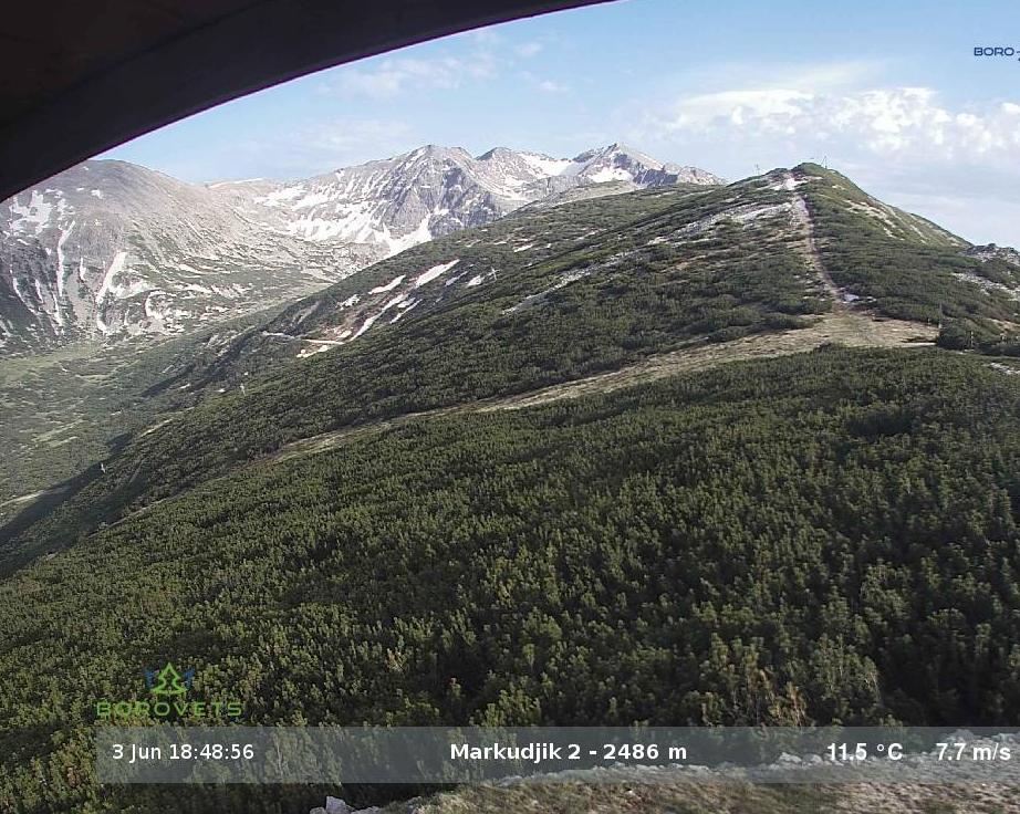Ski runs Markudjik, Borovets web cam